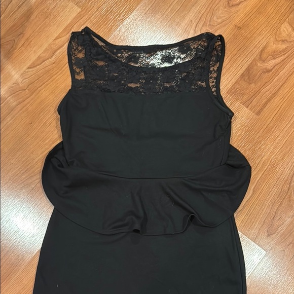Soprano Black Peplum Sheath Mini Dress - Picture 4 of 4